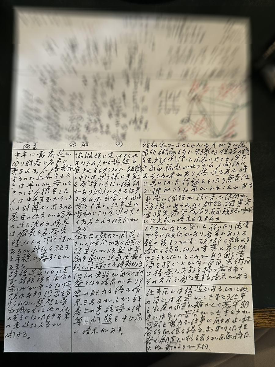 マスターの鑑定メモ・運気計算